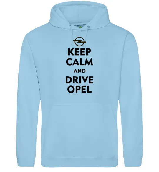 Жіноча толстовка (худі) Drive Opel Блакитний фото