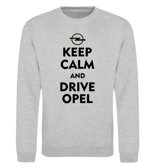 Світшот Drive Opel Сірий меланж фото