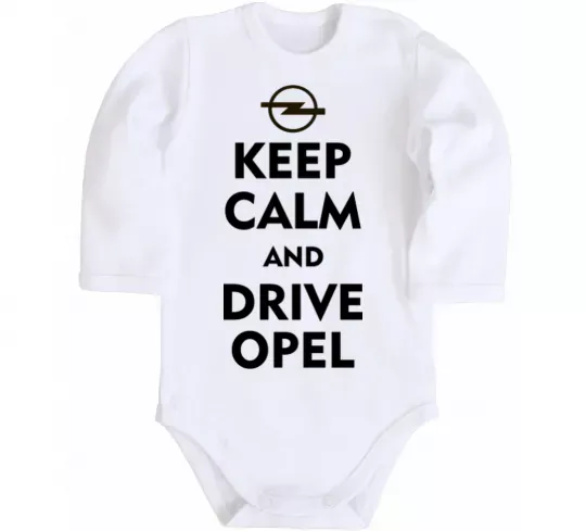 Дитячий бодік Drive Opel Білий фото