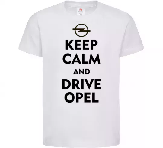 Дитяча футболка Drive Opel Білий фото