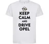 Дитяча футболка Drive Opel Білий Дитяча футболка Drive Opel Білий фото