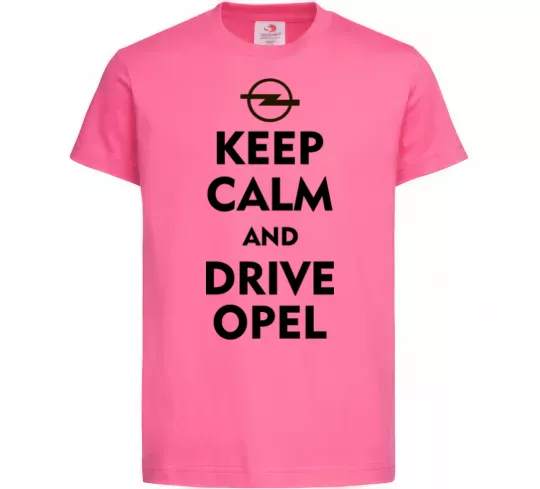 Дитяча футболка Drive Opel Яскраво-рожевий фото