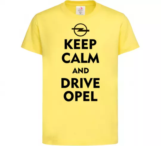 Дитяча футболка Drive Opel Лимонний фото