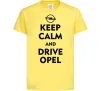 Дитяча футболка Drive Opel Лимонний Дитяча футболка Drive Opel Лимонний фото