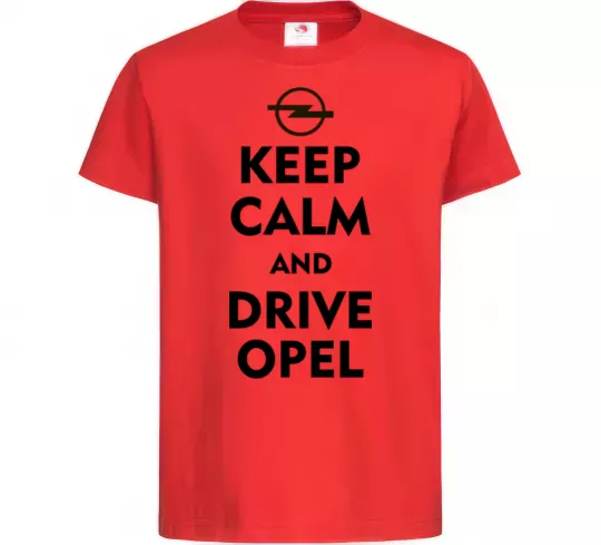 Дитяча футболка Drive Opel Червоний фото