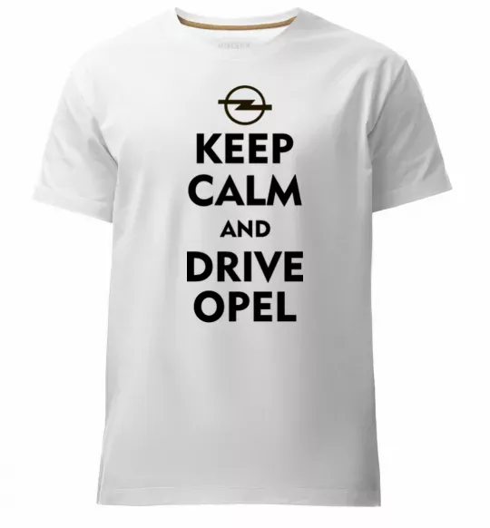 Чоловіча преміум футболка Drive Opel Білий фото