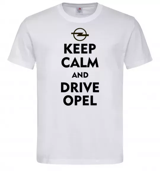 Мужская футболка Drive Opel Белый фото