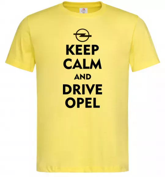Мужская футболка Drive Opel Лимонный фото