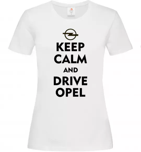 Женская футболка Drive Opel Белый фото