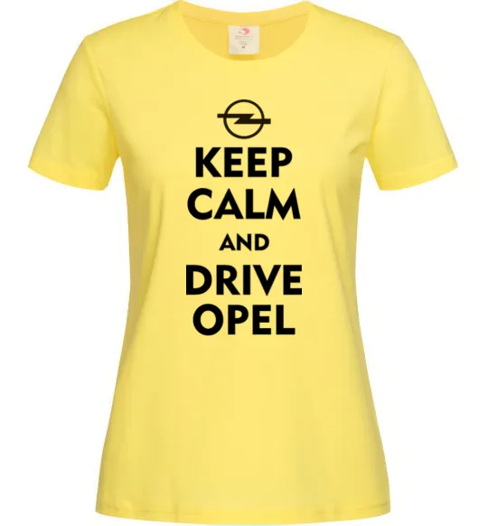 Женская футболка Drive Opel Лимонный фото