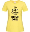 Женская футболка Drive Opel Лимонный фото