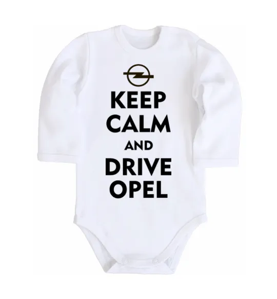 Дитячий бодік Drive Opel Білий фото