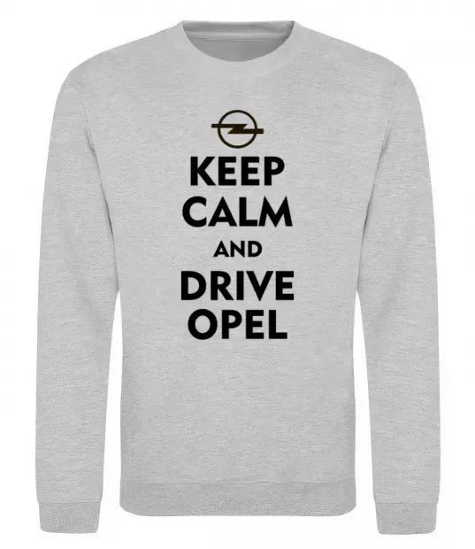 Свитшот Drive Opel Серый меланж фото