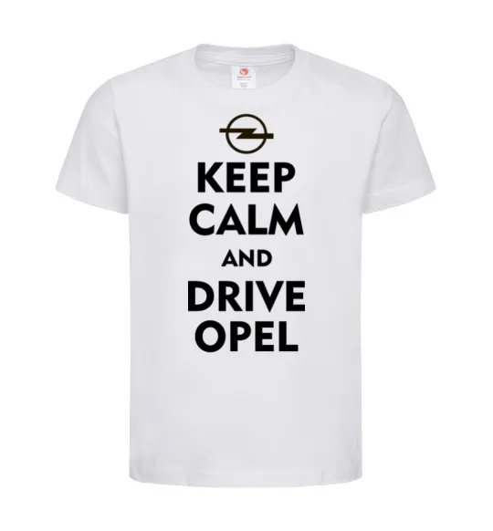 Детская футболка Drive Opel Белый фото