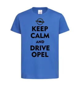 Детская футболка Drive Opel Ярко-синий фото