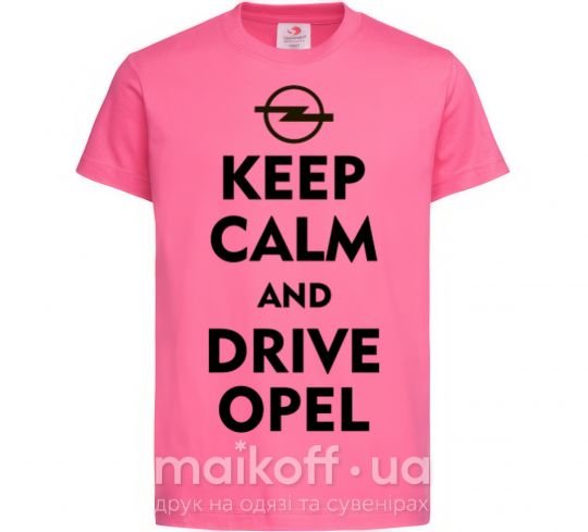Дитяча футболка Drive Opel Яскраво-рожевий фото