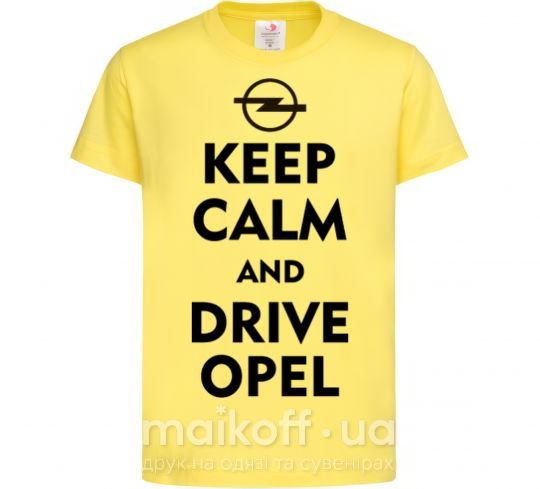 Детская футболка Drive Opel Лимонный фото