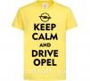 Дитяча футболка Drive Opel Лимонний фото