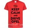 Дитяча футболка Drive Opel Червоний фото