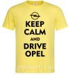 Мужская футболка Drive Opel Лимонный фото