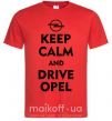Чоловіча футболка Drive Opel Червоний фото