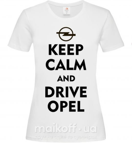 Женская футболка Drive Opel Белый фото