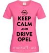 Женская футболка Drive Opel Ярко-розовый фото