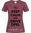 Жіноча футболка Drive Opel Бордовий фото
