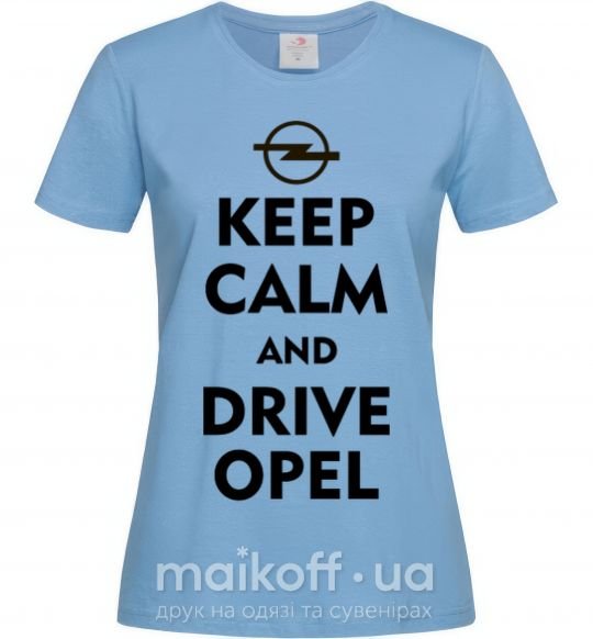 Женская футболка Drive Opel Голубой фото
