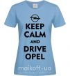 Женская футболка Drive Opel Голубой фото
