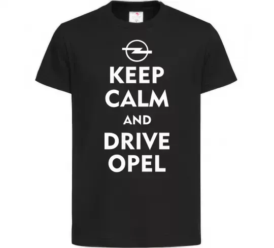 Дитяча футболка Drive Opel Чорний фото