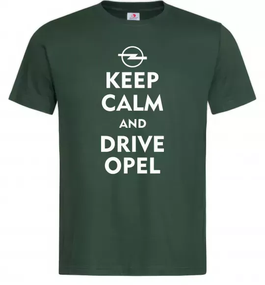 Мужская футболка Drive Opel Темно-зеленый фото