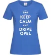 Женская футболка Drive Opel Ярко-синий фото