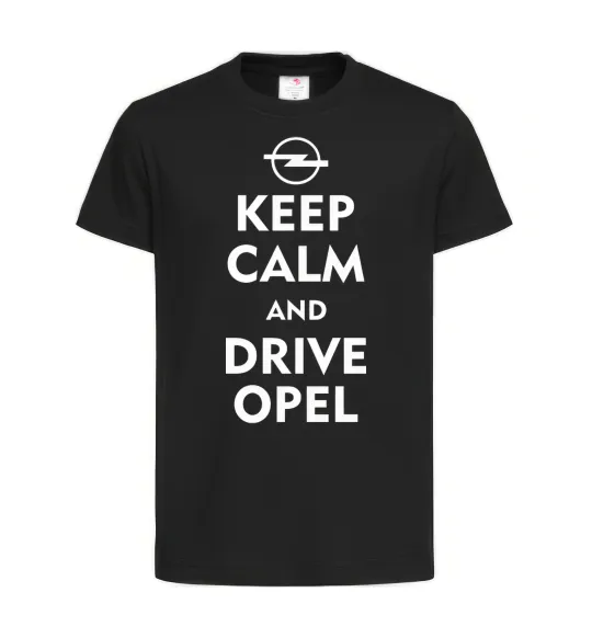 Детская футболка Drive Opel Черный фото