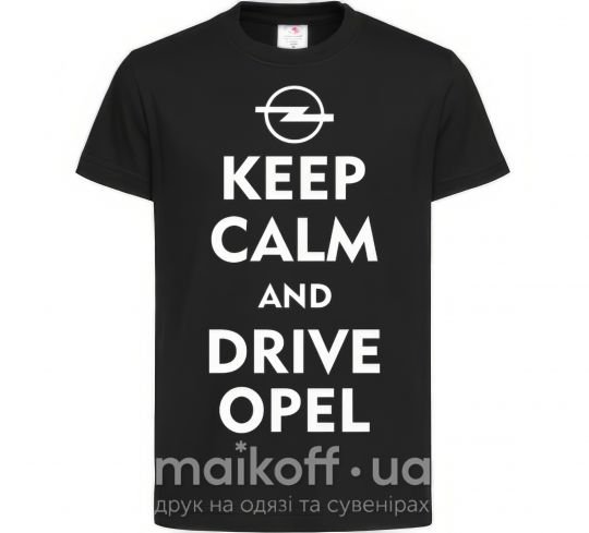 Детская футболка Drive Opel Черный фото