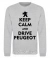 Світшот Drive Peugeot Сірий меланж фото