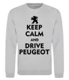 Свитшот Drive Peugeot Серый меланж фото