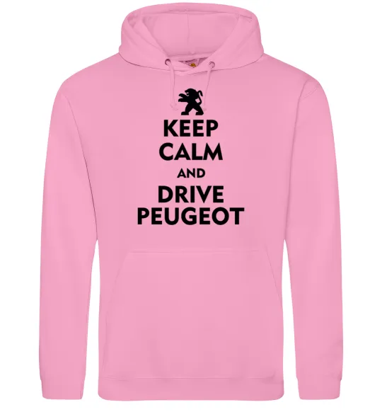 Мужская толстовка (худи) Drive Peugeot Розовый фото