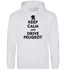 Чоловіча толстовка (худі) Drive Peugeot Сірий меланж фото