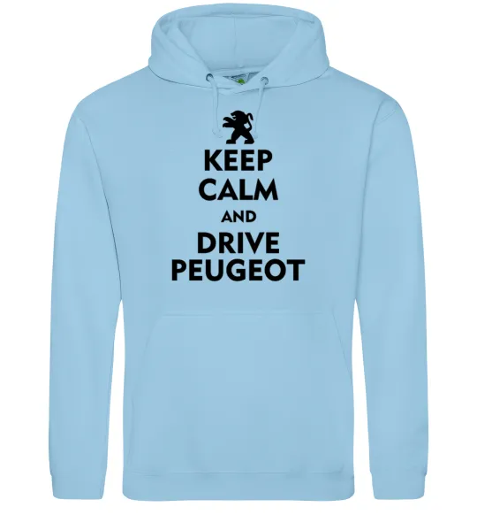 Мужская толстовка (худи) Drive Peugeot Голубой фото