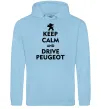 Мужская толстовка (худи) Drive Peugeot Голубой фото