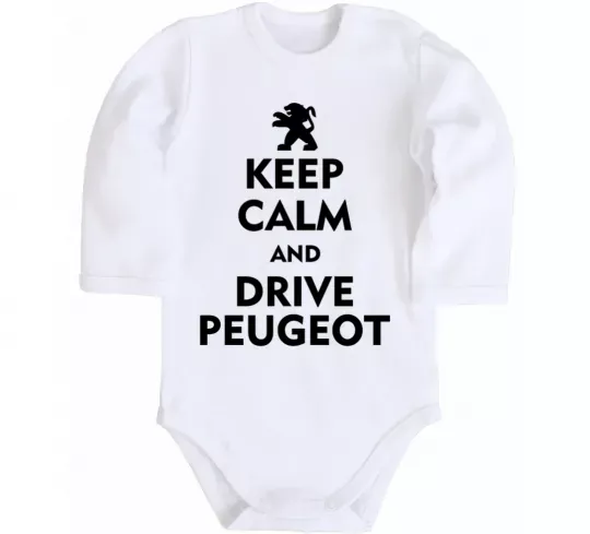 Детский боди Drive Peugeot Белый фото
