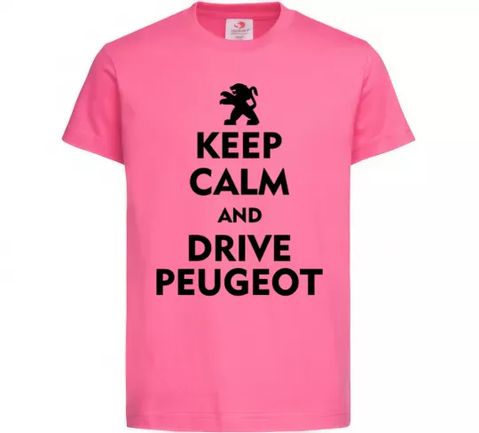 Дитяча футболка Drive Peugeot Яскраво-рожевий фото