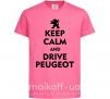 Дитяча футболка Drive Peugeot Яскраво-рожевий фото