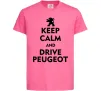 Дитяча футболка Drive Peugeot Яскраво-рожевий фото