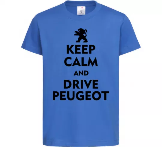 Дитяча футболка Drive Peugeot Яскраво-синій фото