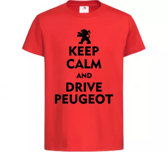 Дитяча футболка Drive Peugeot Червоний фото