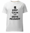 Мужская премиум футболка Drive Peugeot Белый фото