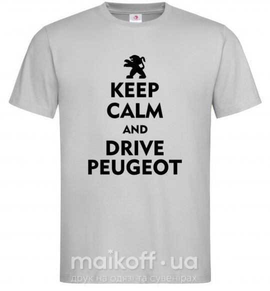 Чоловіча футболка Drive Peugeot Сірий фото