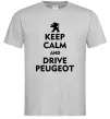 Чоловіча футболка Drive Peugeot Сірий Чоловіча футболка Drive Peugeot Сірий фото